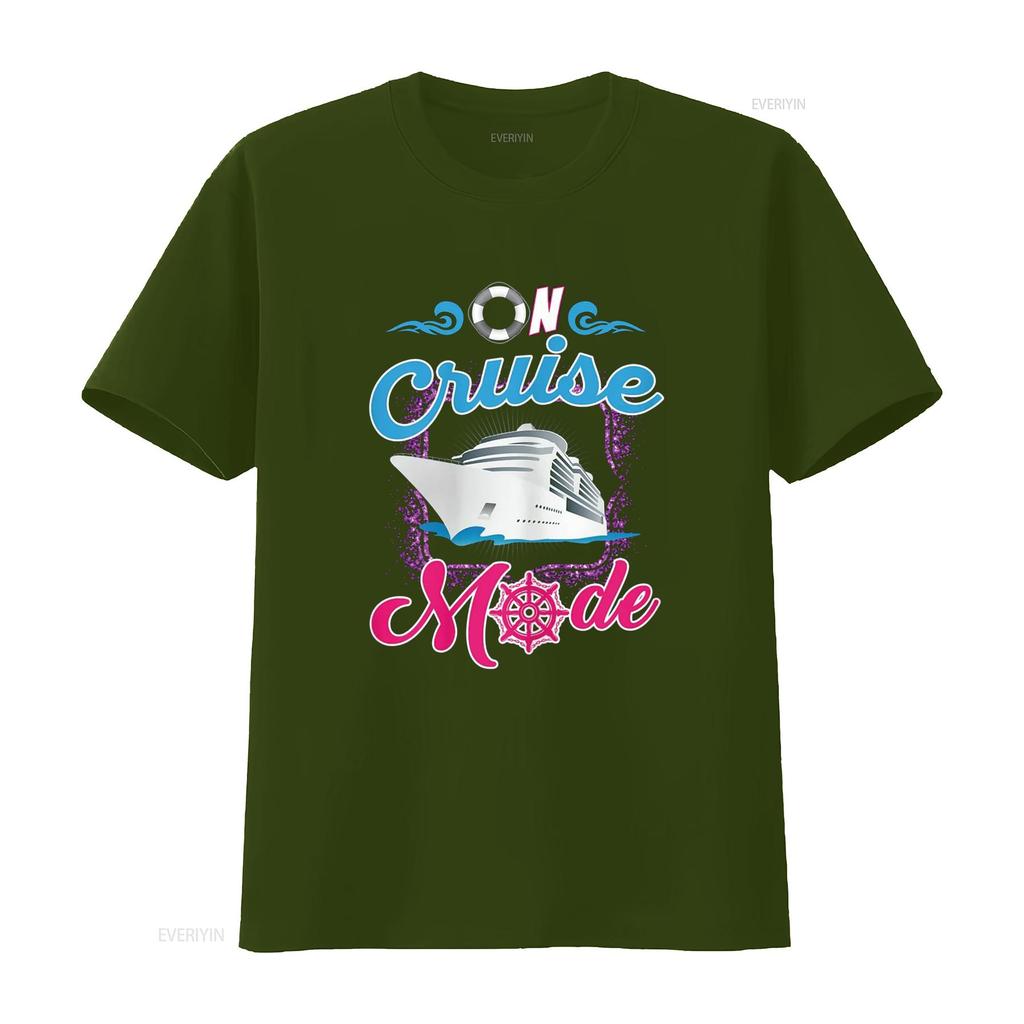 On Cruise Mode T Shirt Funny Cruising Lover s vintage Washed fashion Breathable homme Slightly graphic Casual designer clothes