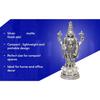 Lord Tirupati Balaji Silver  Matte Idol for Car Dashboard | Vishnu Ji Idol for Office Desk Venkateswara Swamy Murti for Home Decor