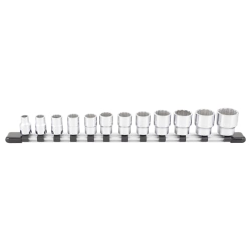 TONE 12-Point Socket Set (with Holder) HD312A, 9.5mm (3/8") Drive, 12 Pieces