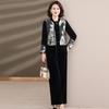 Mom's New Chinese Style Spring & Autumn Two-Piece Top Set for Middle-Aged & Elderly