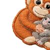 Monkey Plush Keychain Pendant with Metal Ring Soft Stuffed Animal Hugging Doll for Bags Keys Cute Monkey Gift Idea