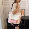 Fashion Nylon Bag Female Shoulder Student Make-Up Bag Large Capacity Versatile College Student Class Messenger Bag