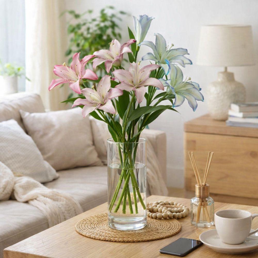 Plastic Simulated Flower Decor Real Touch Floral Arrangement Fake Flowers  Birthday Party