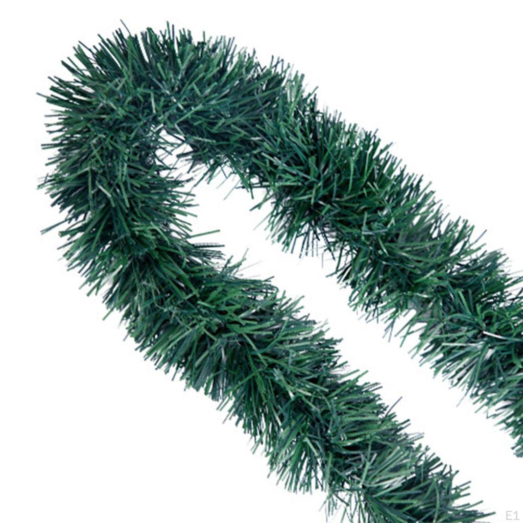 2x świąteczne girlandy na drzwi wiszące ozdoby zielone dekoracje na imprezę świąteczną