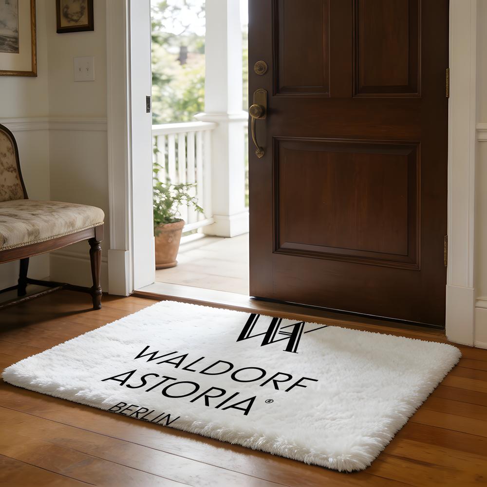 

Floor Mat Soft Flannel Rug Non-Slip Absorbent Mat for Bathroom Bedroom Home Decor Fashion W-Waldorf Astoria 50x80cm