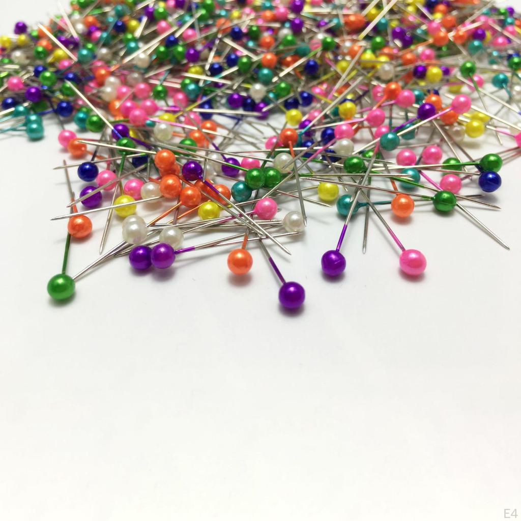 1000 Pieces Sewing Pins Quilting Straight Pin Corsage Rod for Crafting Making