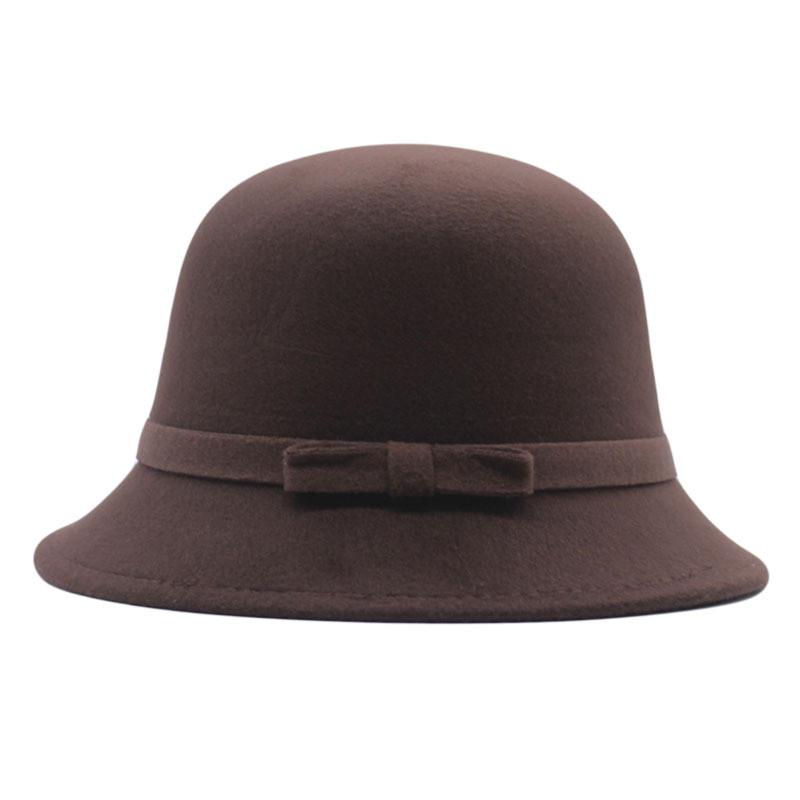 Kid And Adult Wool Felt Bowler Hat With Sun Protection For Spring And Autumn