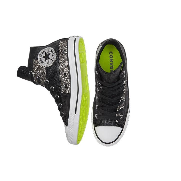 (WMNS) Converse Chuck Taylor All Star High 'Black Glitter' Women's 569427C