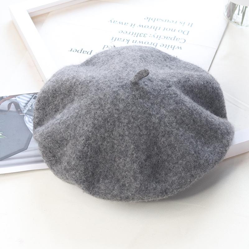 High-Quality Wool Felt Women's Beret – Versatile for Outings & Photos, In Stock