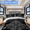 Odin Viking Warrior Pattern Bedding,Quilt Set Quilt Cover Pillowcase Home Birthday Gift (1*duvet cover+2*pillowcase,without core)ZSJT0917129