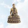 Pure Copper Sakyamuni Buddha Statue Fengshui Figurine Craft Ornament Home Office Decor (Brass)