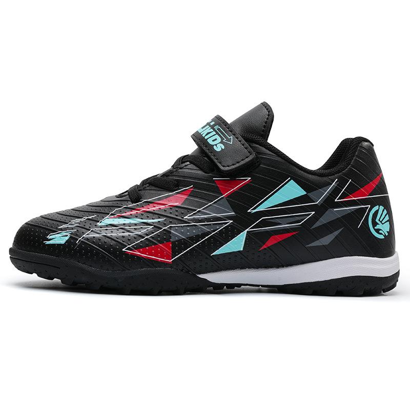 Vibrating Foot Brand Football Shoes with Broken Nails, Men, Women and Children, Free Shoelace Buckle TF Rubber Sole Non-slip Training Shoes