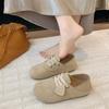 Fashion and comfortable non-slip single shoes for women 2025 spring and autumn new versatile casual round head flat bottom with skirt single shoes 