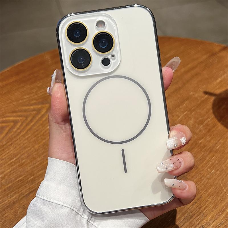 

Color-Block Magnetic Case for iPhone 17 Pro Max, suitable for Apple models 16/15, 13/14, and 12. iPhone 14 Pro Max