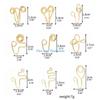 HX6F 9Pieces/Set Non-Pierced Body Jewelry Nose Clip On Fake Piercing Nose Cuff Women