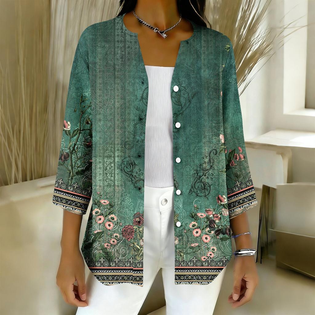 Women's 3/4 Sleeve Shirts Graphic Tees Shirts Casual Basic Tops Pullovers