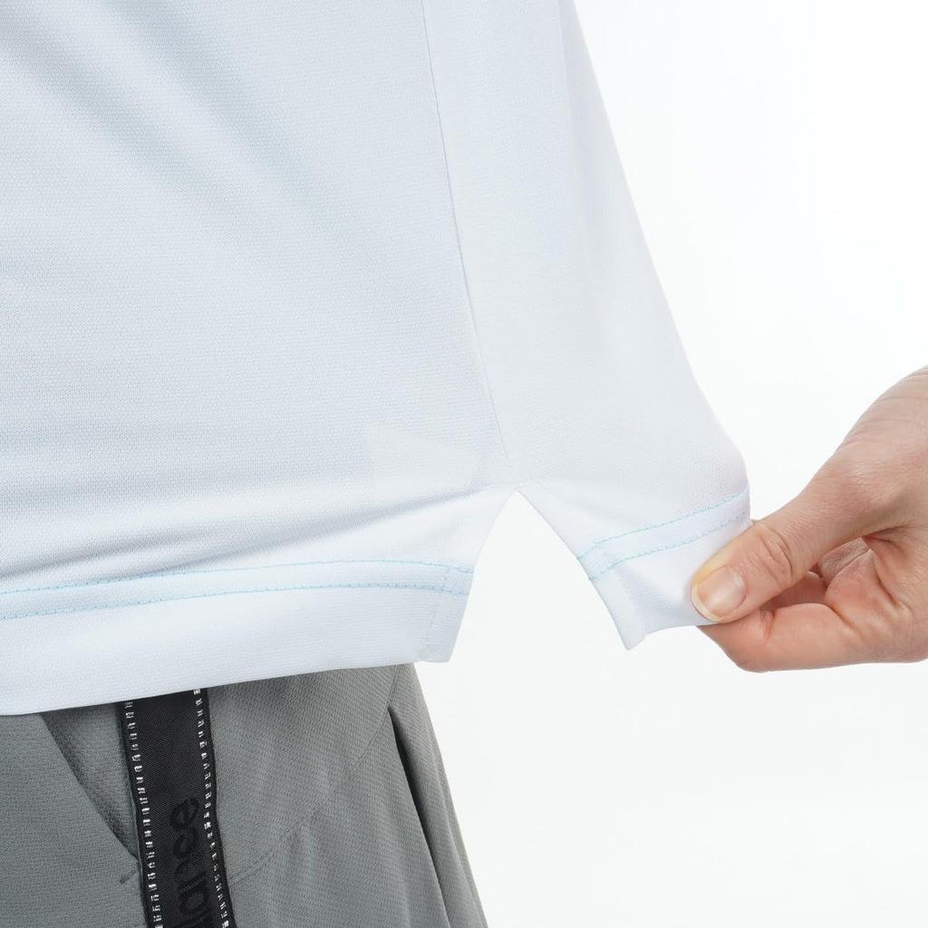 Golf Sweat Absorbent Quick Drying Sleeveless Polo Shirt UV 2 [New Balance] Women's (Oversized, Protection, Stretch) / 012-4160502 110_Blue [L]