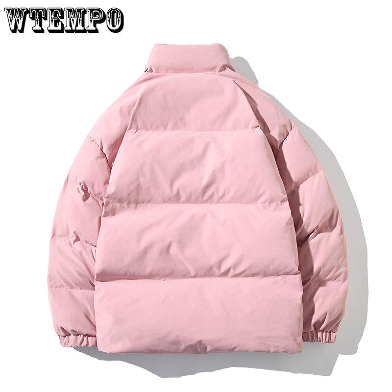 Streetwear Oversize Stand Collar Warm Women's Winter Jacket Solid Color Parka Fashion Casual Winter Coats