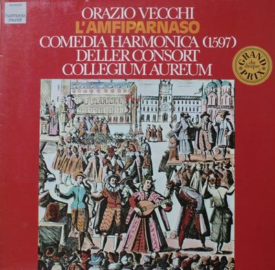 LP Record ORAZIO VECCHI  DELLER CONSORT  CO  LAmfiparnaso 06599816 Deutsche Harmon Germany Classical Used