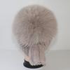 Winter Knitted Real Fox Fur Hat With Tail Women Warm Soft Real Rex Rabbit Fur Hats Natural Luxury Quality Genuine Fur Caps