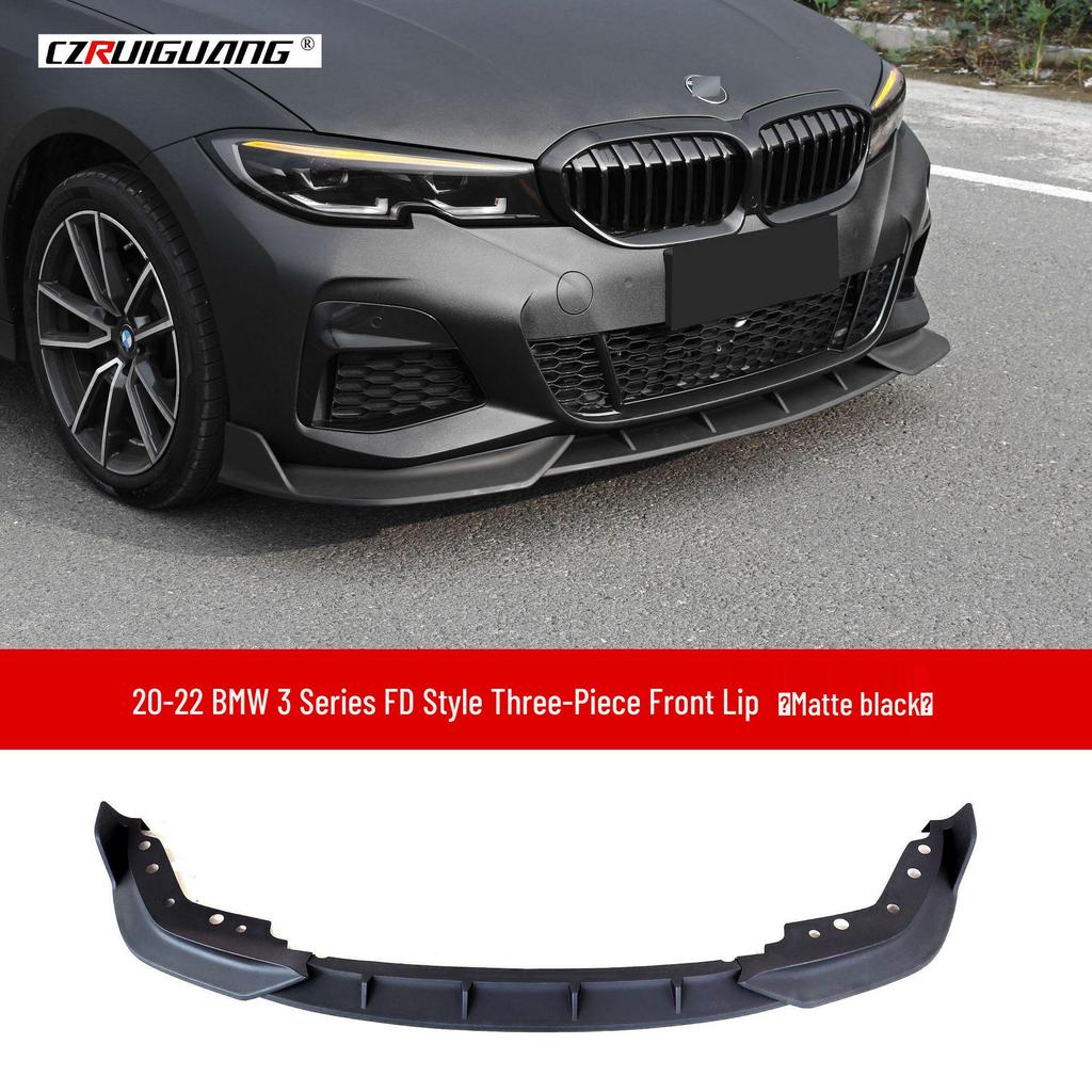 Compatible with 20-22 BMW 3 Series G20: Front Splitter, Lip, Rear Spoiler Body Kit, Corner Spoilers.