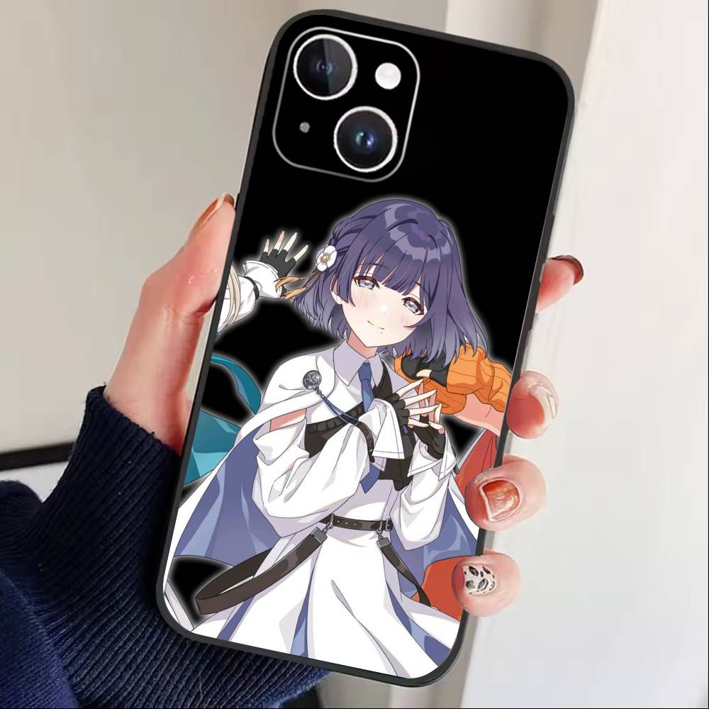 Love Live Nakasu Kasumi Phone Case For iPhone 16,15,14,13,12,17,Pro Max,Plus Silicone Black Case