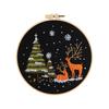 Christmas Embroidery Handmade Diy Material Package Snow Mountain Forest Embroidery