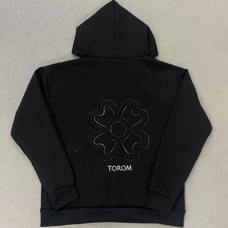 Y2K retro trend düz renk günlük bol kapüşonlu fermuarlı sweatshirt