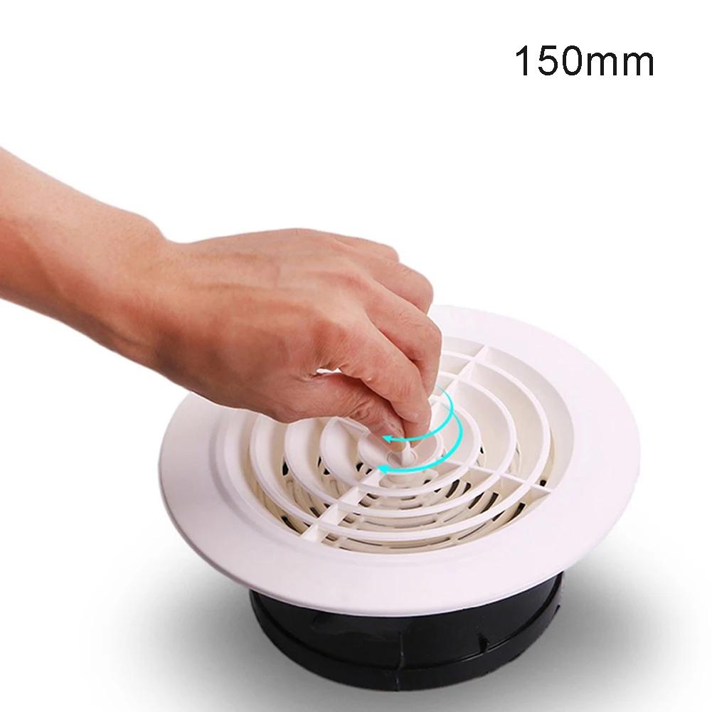 1 X Round Air Vent Louver Grille Cover Outlet Adjustable Exhaust Vent Ducting Ventilation-Grilles 75mm-150mm Air Vent Cover