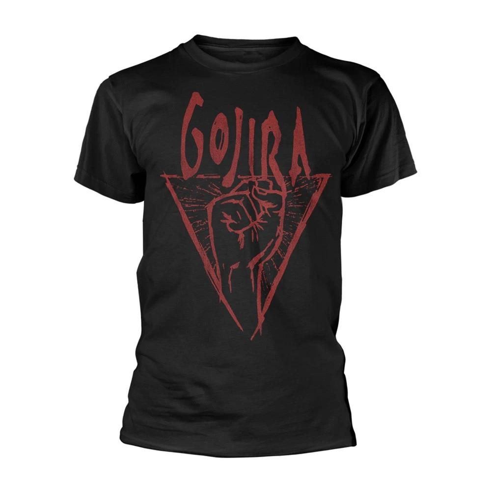 Men s Gojira Power Glove (organic Ts) T-shirt Small Black XL