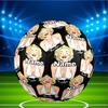 Custom Name Personalized Marilyn Monroe Print Size 5 Soccer Ball Training & Match Football, for Team, Kicking, Gift for Football