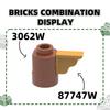 Non-Toxic 347Pcs/Lot 3062W Round Pillar With Hole Building Blocks Moc Construction Accessories Compatible With Brick Children Toys Gift