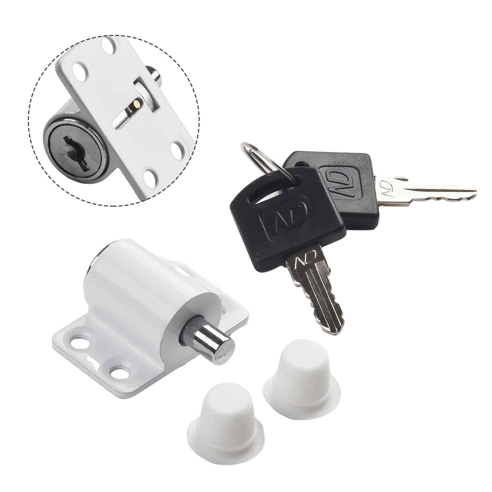 

Дверной замок Замок из алюминиевого сплава Противоугонная защита для детей и малышей Простая установка белый