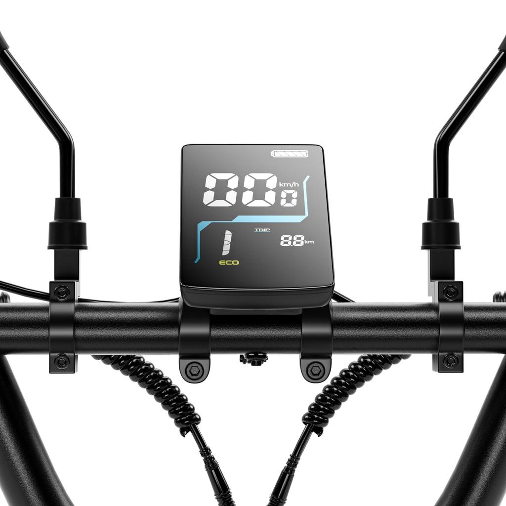 Cysum AG1 Pro 48V20AH Akku Elektrofahrrad Vorne 20*2.1+Hinten 16*3.0" Reifen Elektrofahrrad Erwachsener Elektroroller 750W Motor Elektrisches Lastendreirad