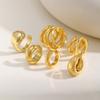 Unique Fake Piercing C-shaped Ear Bone Clip for Women Girl,Water Drop Cartilage Ear Clip,Stainless Steel Ear Cuff Jewellery Gift