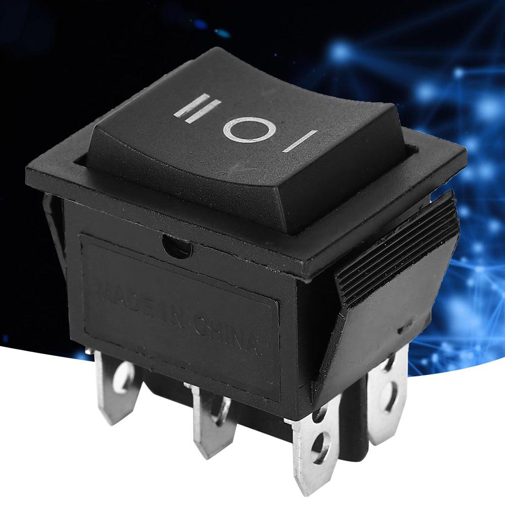 10Pcs Rocker Switches 6 Pin Plastic Button Used for Household Appliances Switch KCD4