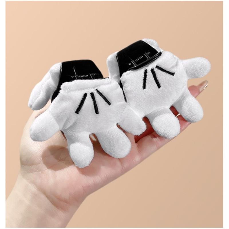 

Disney Cartoon Mickey Polka-dot Butt Hair Circle Claw Clip Bangs Hairpin Hairpin Kawaii Accessories Gift Birthday Gift Girls Hairstyle Decoration 2pcs