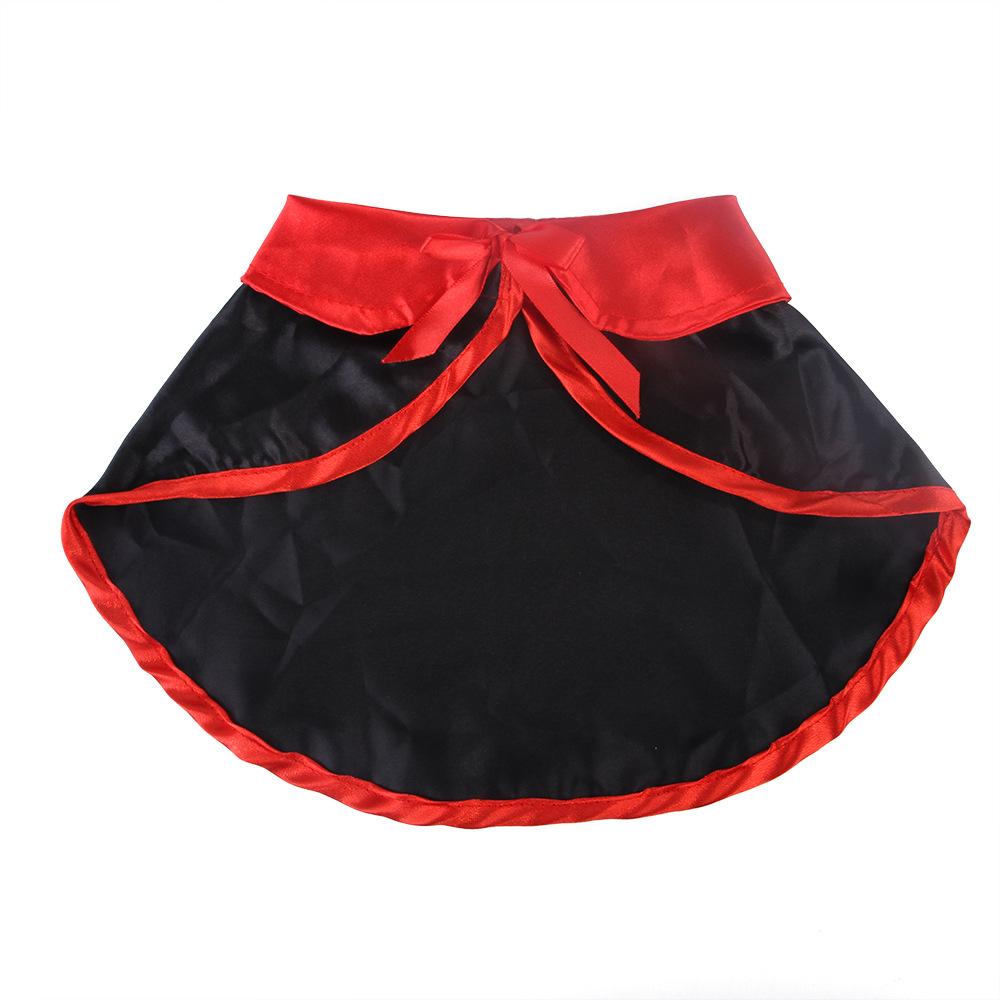 Black/Red Pet Witch Cloak Cloth Dog Witch Costume Pet Clothes Halloween Pet Cloak Christmas