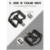 Mountain Bike Ultra-Light Carbon Fibre Flat Pedals Downhill Non-Slip Design Bearing System Bicycle Pedals Bike Lightweight Pedal