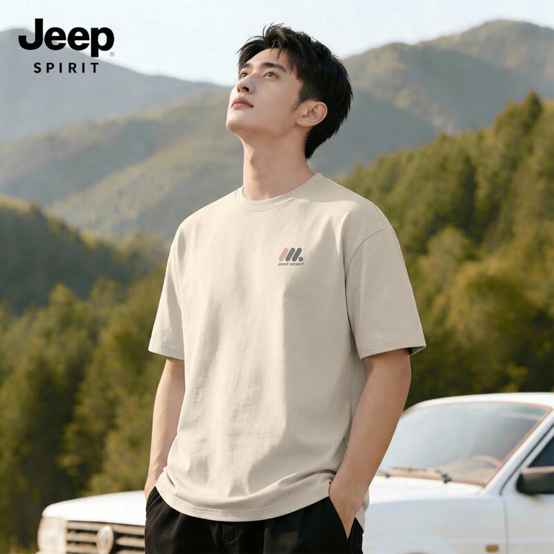 

JEEP SPIRIT Men s Cotton American Casual Short Sleeve T-Shirt M