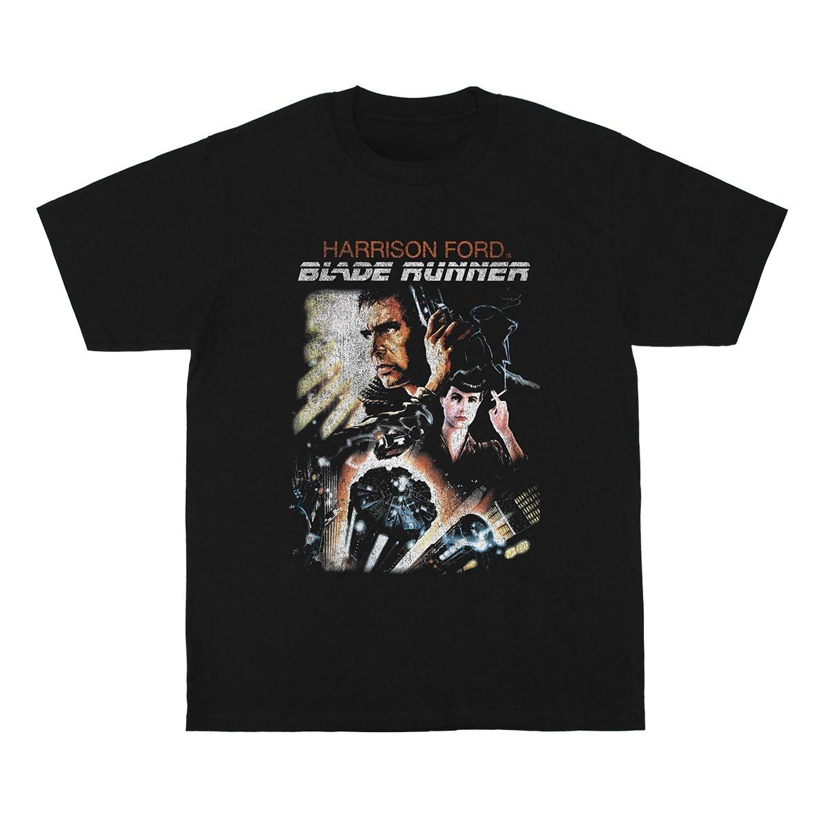 

Blade Runner Tshirt Futuristic Movie Rachel Rick Deckard Met The Matrix Unisexs Short Sleeve Print Shirt XL