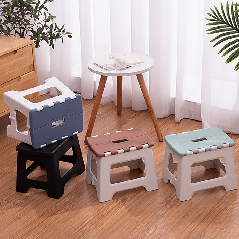 Portable Folding Stool: Thickened Plastic for Fishing, Outdoor, and Kids
