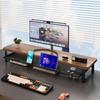 Rotatable Plastic Monitor Riser with Drawer - Ergonomic Desk Storage and Neck Protection