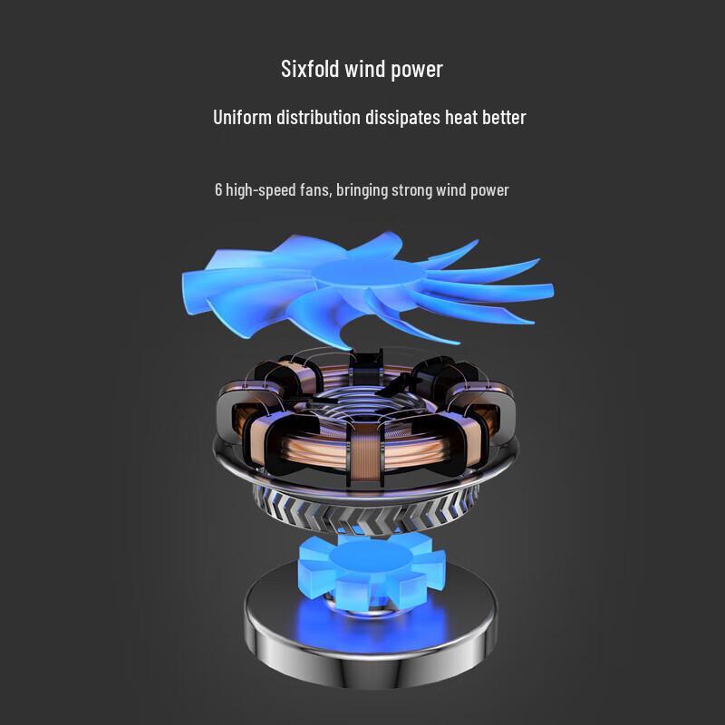 Biaze S6 Adjustable Speed Laptop Cooling Stand