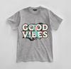 Custom Good Vibes Graphic T-shirt Design Unisex Jersey Short Sleeve Tee