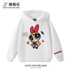 Cute Cartoon Girl Print Kids' Hooded Sweatshirt – Soft, Loose-Fit Pullover for Autumn & Winter – Warm, Casual Top for Boys and Girls