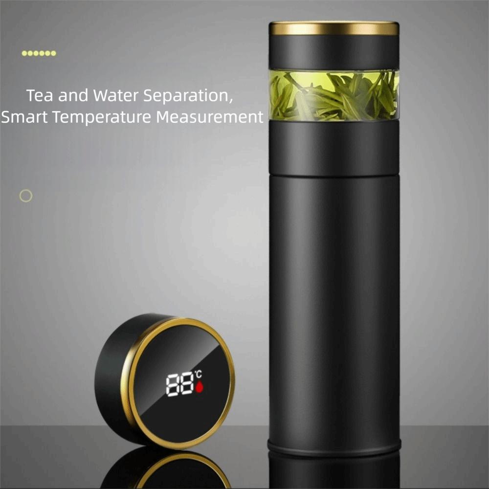 Separation Strainer Smart Thermos Bottle LED Temperature Display Vacuum Insulated Mug  Office