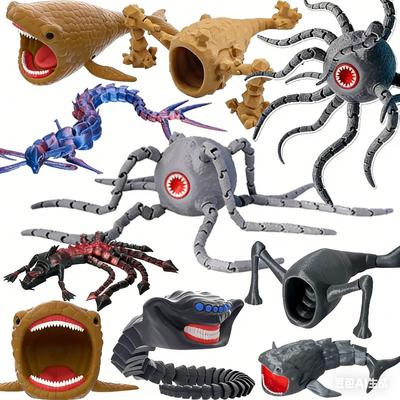 Monstruo Marino Bloop Juguete Flexible Impreso en 3D para Jugar – Figura Espeluznante de las Profundidades Marinas para Decoración de Escritorio y Regalo para Coleccionistas de Criptozoología