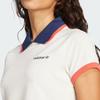Adidas Originals Logo Slim Fit Polo Shirt Women tops Off-White JY3515