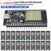 100-1PC ESP32--32 CP2102 Development Board 32Mbit SPI Flash WiFi+BT+BLE 2412-2484MHz Large Wireless Coverage for IoT Application